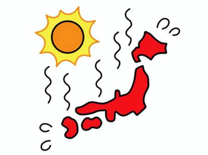 真夏　日本　暑い　